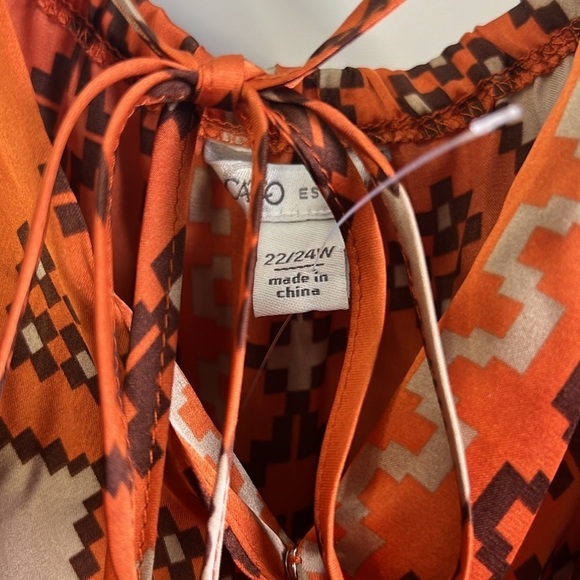 New rust color Aztec jumper size 22/24 W from Cato. A200 - Picture 4 of 4